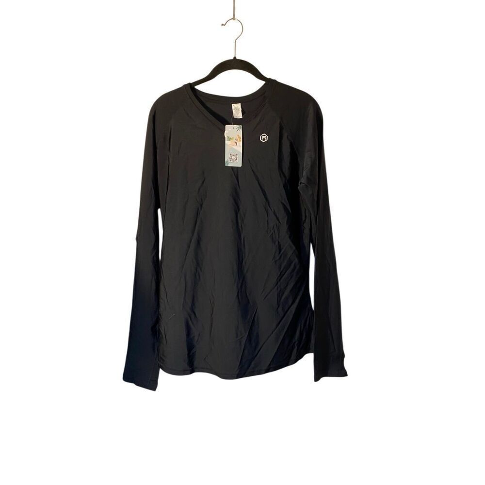 Unbranded NWT, women’s black UPF 50 rash guard swim XL